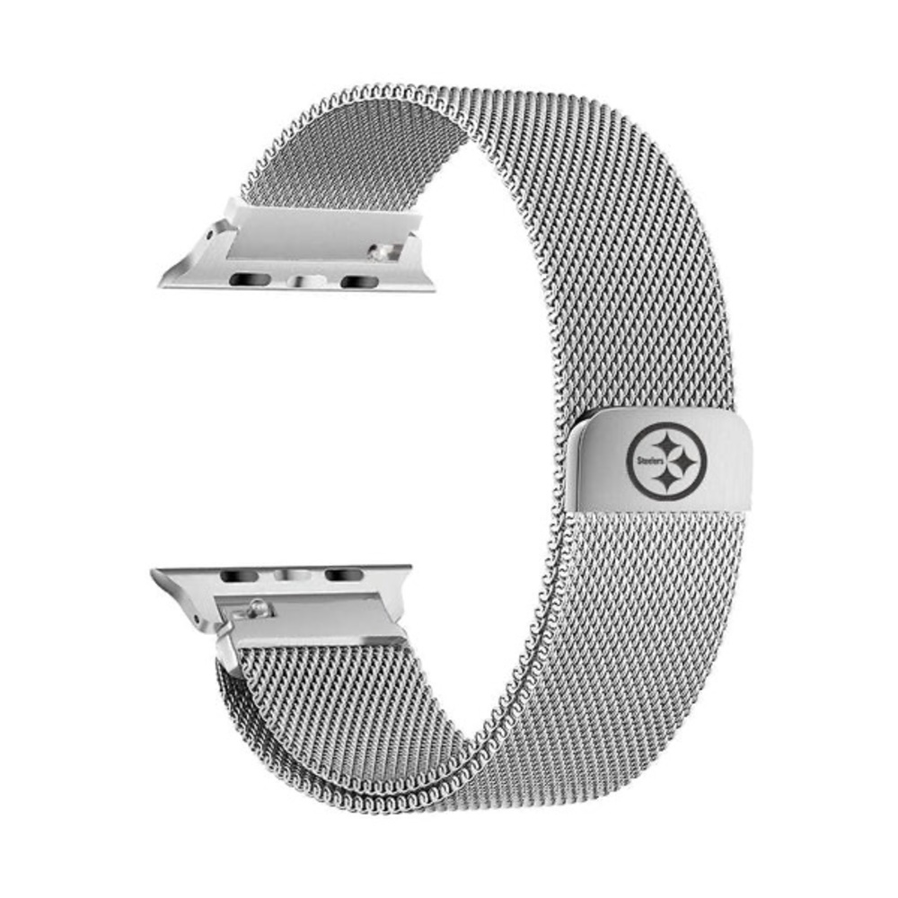 Pittsburgh Steelers Stainless Steel Apple Watch Band